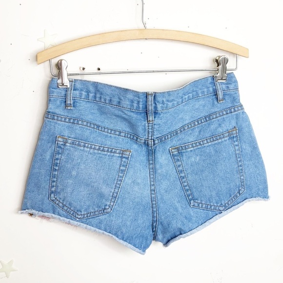 FOREVER 21 American flag denim shorts - Picture 6 of 8